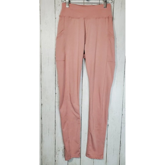 New Look Pants - New Look Sport Pink Athletic Leggings With Pockets Size S/M Polyester Spandex